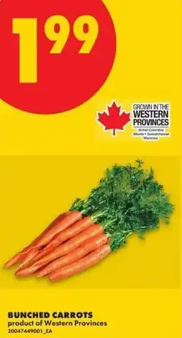 No Frills Bunched carrots offer