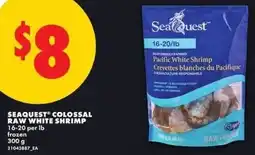 No Frills Seaquest colossal raw white shrimp offer
