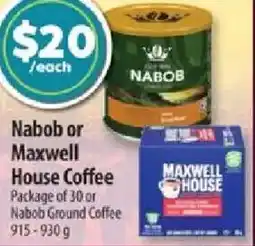 Co-op Nabob or Maxwell House Coffee offer