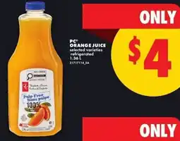 No Frills Pc orange juice offer