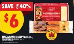 No Frills Saputo mozzarellissima offer