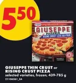 No Frills Giuseppe thin crust or rising crust pizza offer