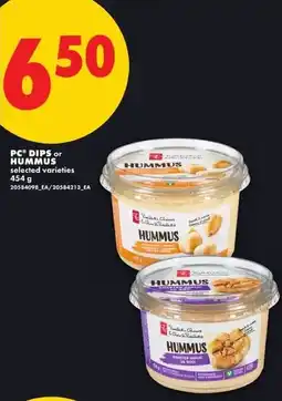 No Frills Pc dips or hummus offer