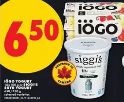 No Frills Iögo yogurt offer