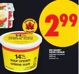 No Frills No name sour cream offer