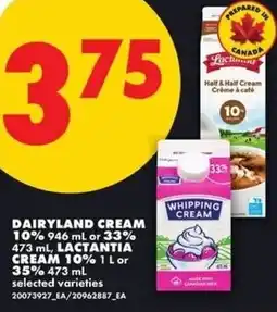 No Frills Dairyland cream offer