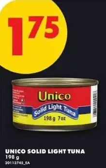 No Frills Unico solid light tuna offer
