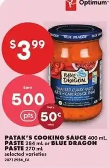 No Frills Patak's cooking sauce offer