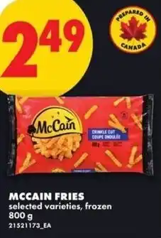 No Frills Mccain fries offer