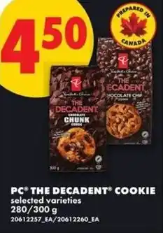 No Frills Pc the decadent cookie offer