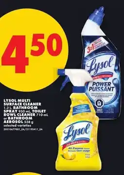 No Frills Lysol multi surface cleaner offer