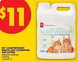 No Frills Pc lightweight multi-cat clumping cat litter offer