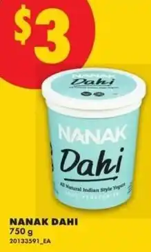 No Frills Nanak dahi offer