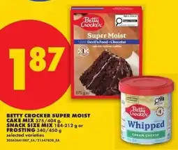 No Frills Betty crocker super moist cake mix offer