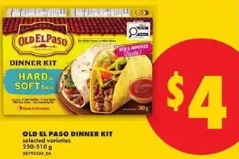 No Frills Old el paso dinner kit offer