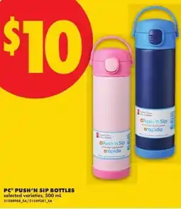 No Frills Pc push'n sip bottles offer