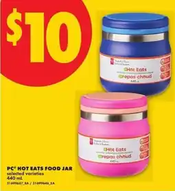 No Frills Pc hot eats food jar offer