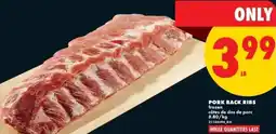 No Frills Pork back ribs offer