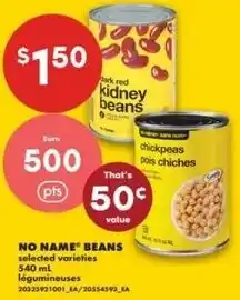 No Frills No name beans offer