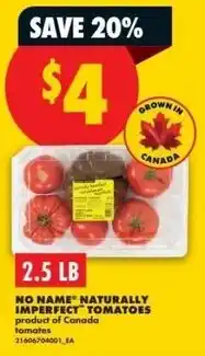 No Frills No name naturally imperfect tomatoes offer