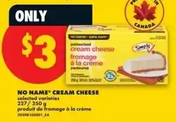 No Frills No name cream cheese offer