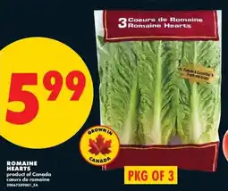 No Frills Romaine hearts offer