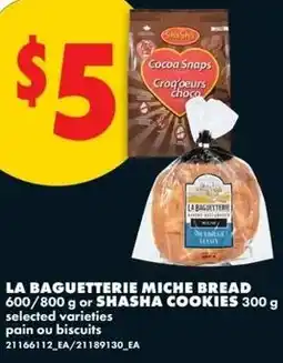 No Frills La baguetterie miche bread offer