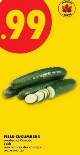 No Frills Field cucumbers offer