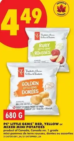 No Frills Pc little gems red, yellow or mixed mini potatoes offer
