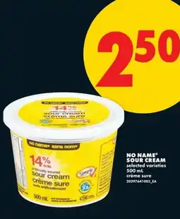 No Frills No name sour cream offer