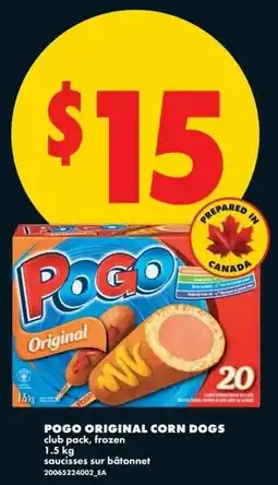 No Frills Pogo original corn dogs offer