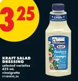 No Frills Kraft salad dressing offer