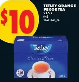 No Frills Tetley orange pekoe tea offer