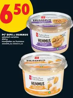No Frills Pc dips or hummus offer