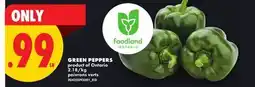 No Frills GREEN PEPPERS offer