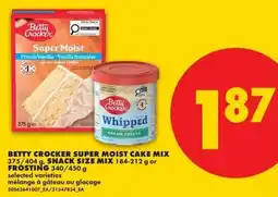 No Frills Betty crocker super moist cake mix offer