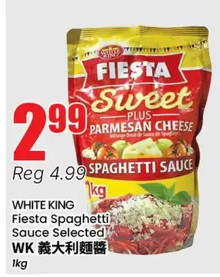 Btrust Supermarket WHITE KING Fiesta Spaghetti Sauce offer