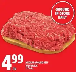 Metro Medium ground beef value pack offer
