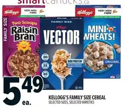 Metro Kellogg's family size cereal offer