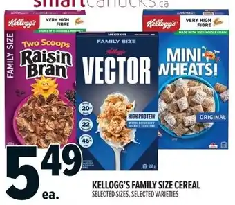 Metro Kellogg's family size cereal offer