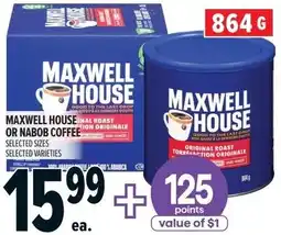 Metro Maxwell house or nabob coffee offer