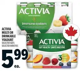 Metro Activia multi or drinkable yogourt offer