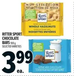 Metro Ritter sport chocolate bars offer