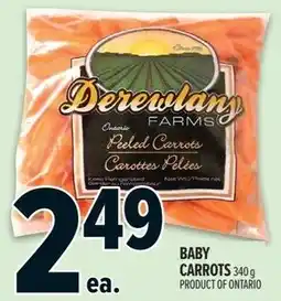 Metro Baby carrots offer