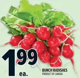 Metro Bunch radishes offer