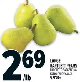 Metro Large bartlett pears offer