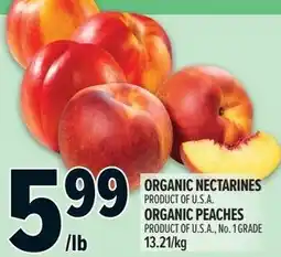 Metro Organic nectarines offer