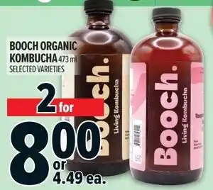 Metro Booch organic kombucha offer