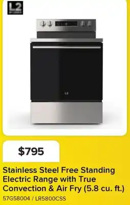 Leon's L2 Stainless Steel Free Standing Electric Range with True Convection & Air Fry (5.8 cu. ft.) offer