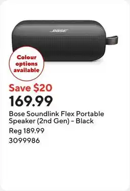 Staples Bose Soundlink Flex Portable Speaker (2nd Gen) - Black offer